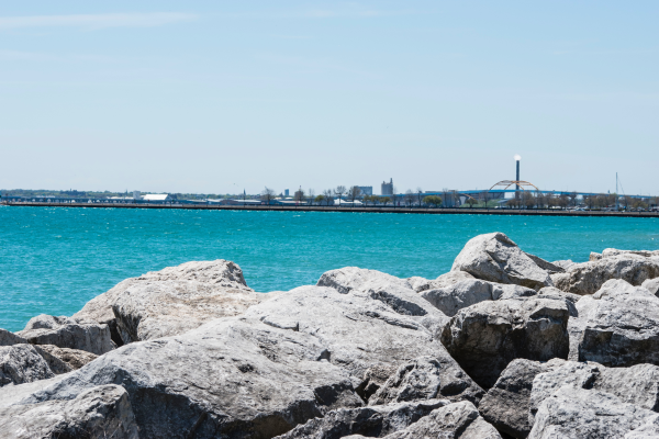 View of Milwaukee Lake Pier in the daylight